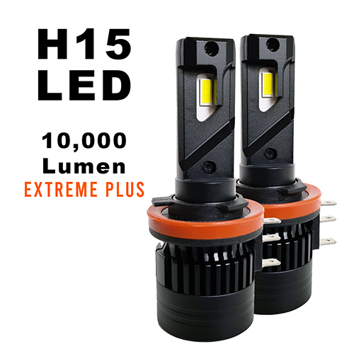 H15 LED Headlight Globes with DRL. Extreme PLUS G3. New Release. Professional Grade.