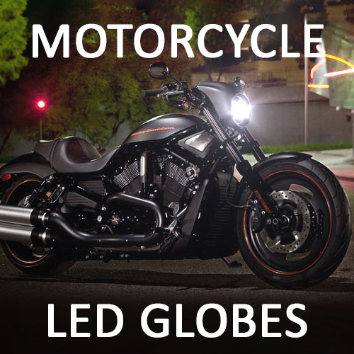 MOTORCYCLE LED Conversions Kits for Single or Twin Headlight Systems.